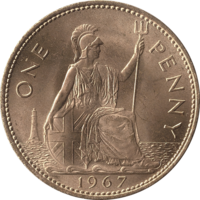 British Penny Reverse Britannia